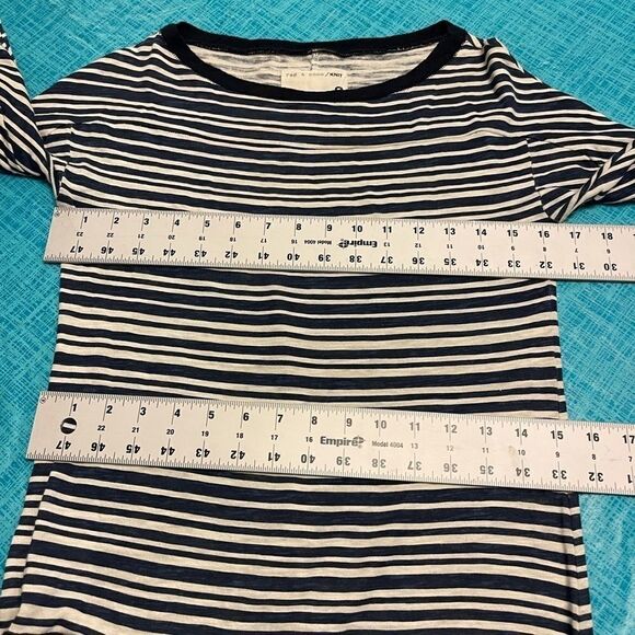 Rag & Bone Knit Blue Nautical Stripe Knit Dress - Picture 9 of 13